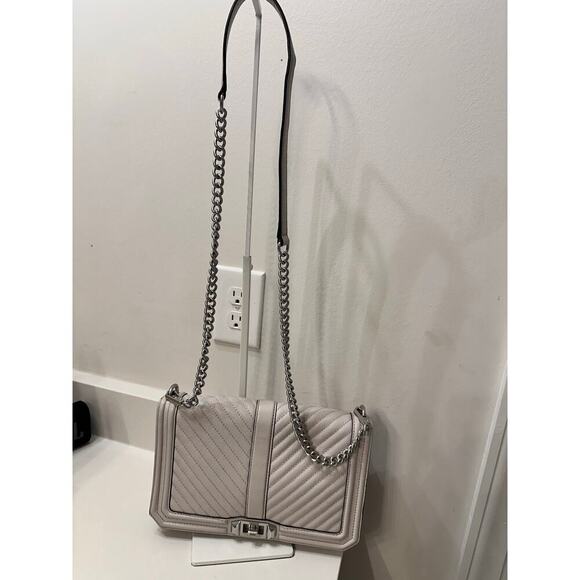 Rebecca Minkoff Love Chevron Leather Crossbody Bag - Picture 2 of 9